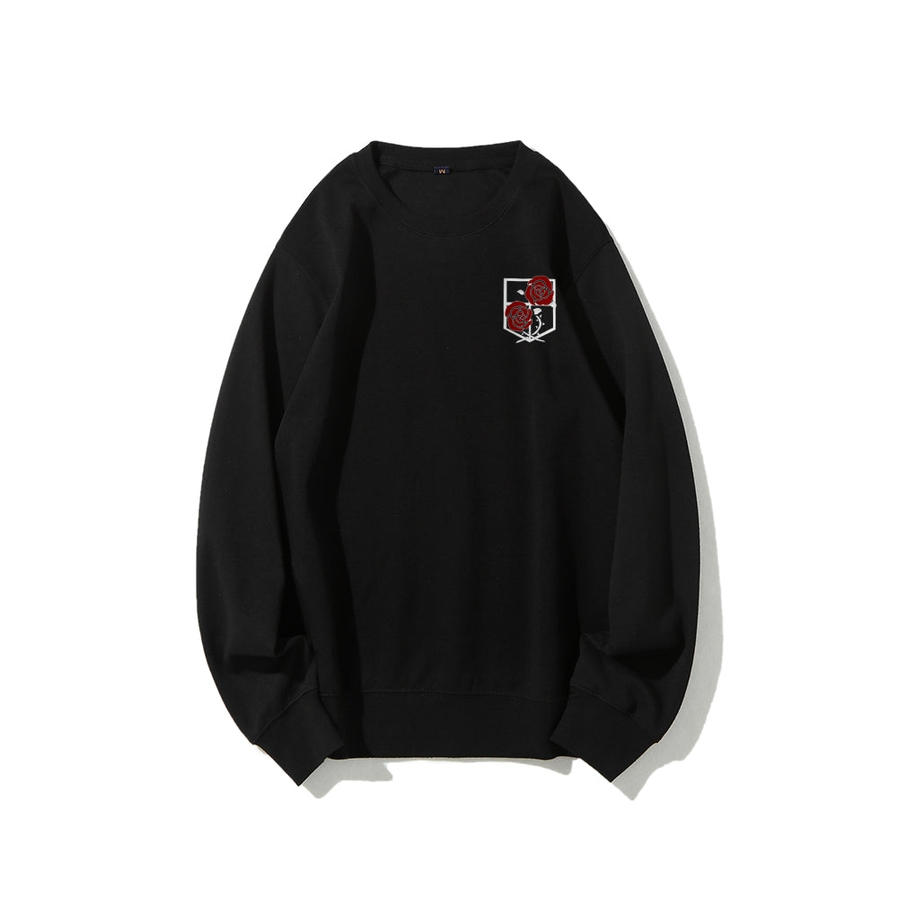 Attack on Titan Cotton Unisex Round Neck Anime Sweatshirt