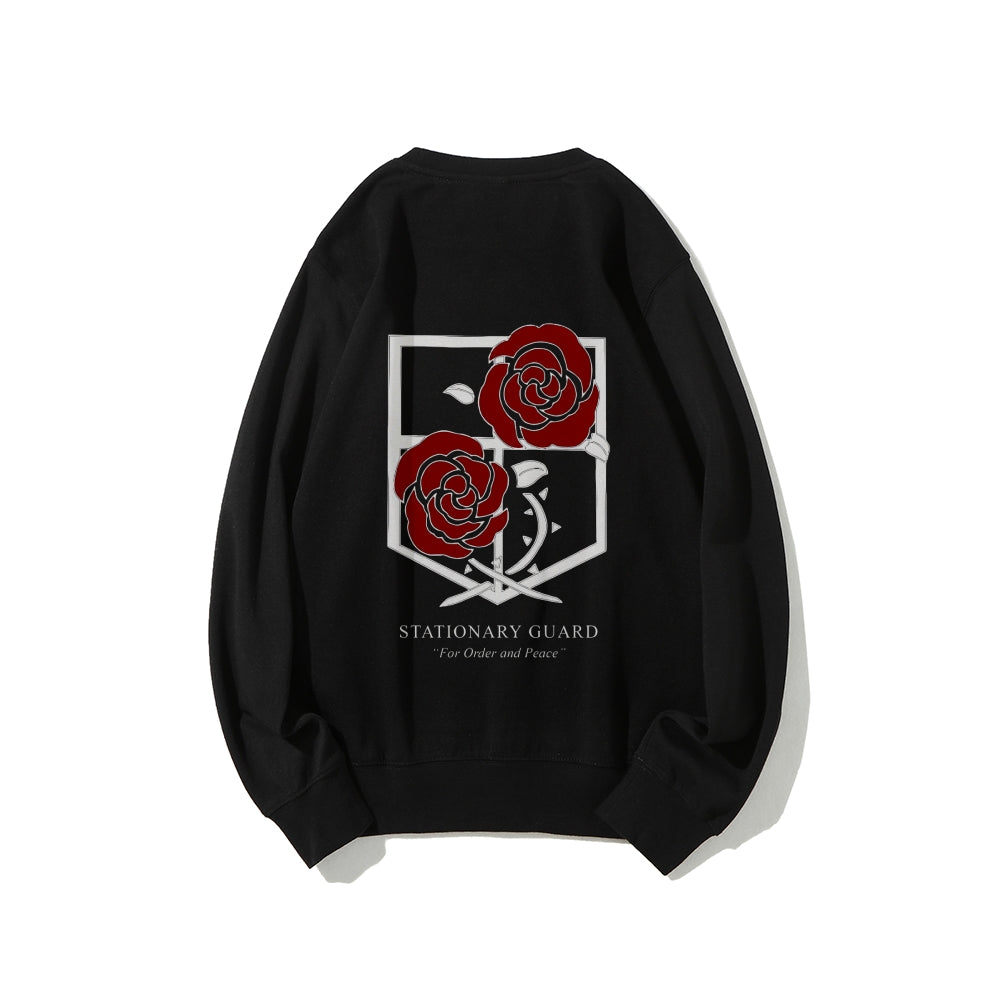 Attack on Titan Cotton Unisex Round Neck Anime Sweatshirt