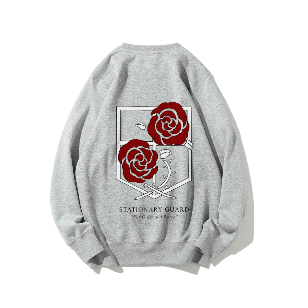 Attack on Titan Cotton Unisex Round Neck Anime Sweatshirt