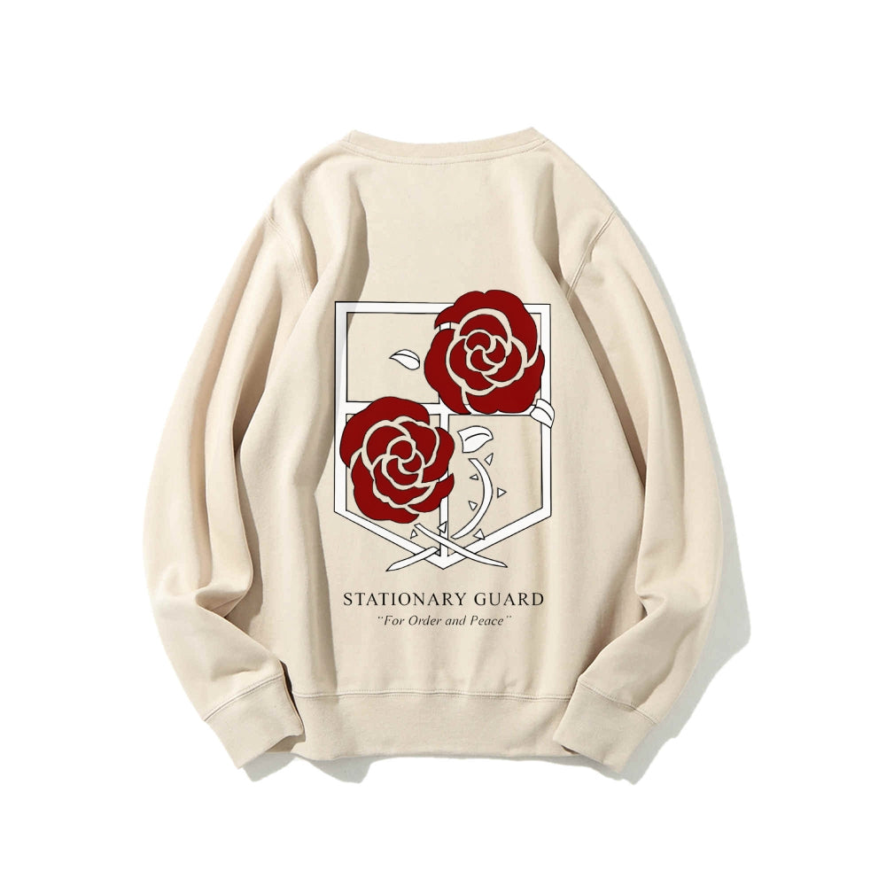 Attack on Titan Cotton Unisex Round Neck Anime Sweatshirt