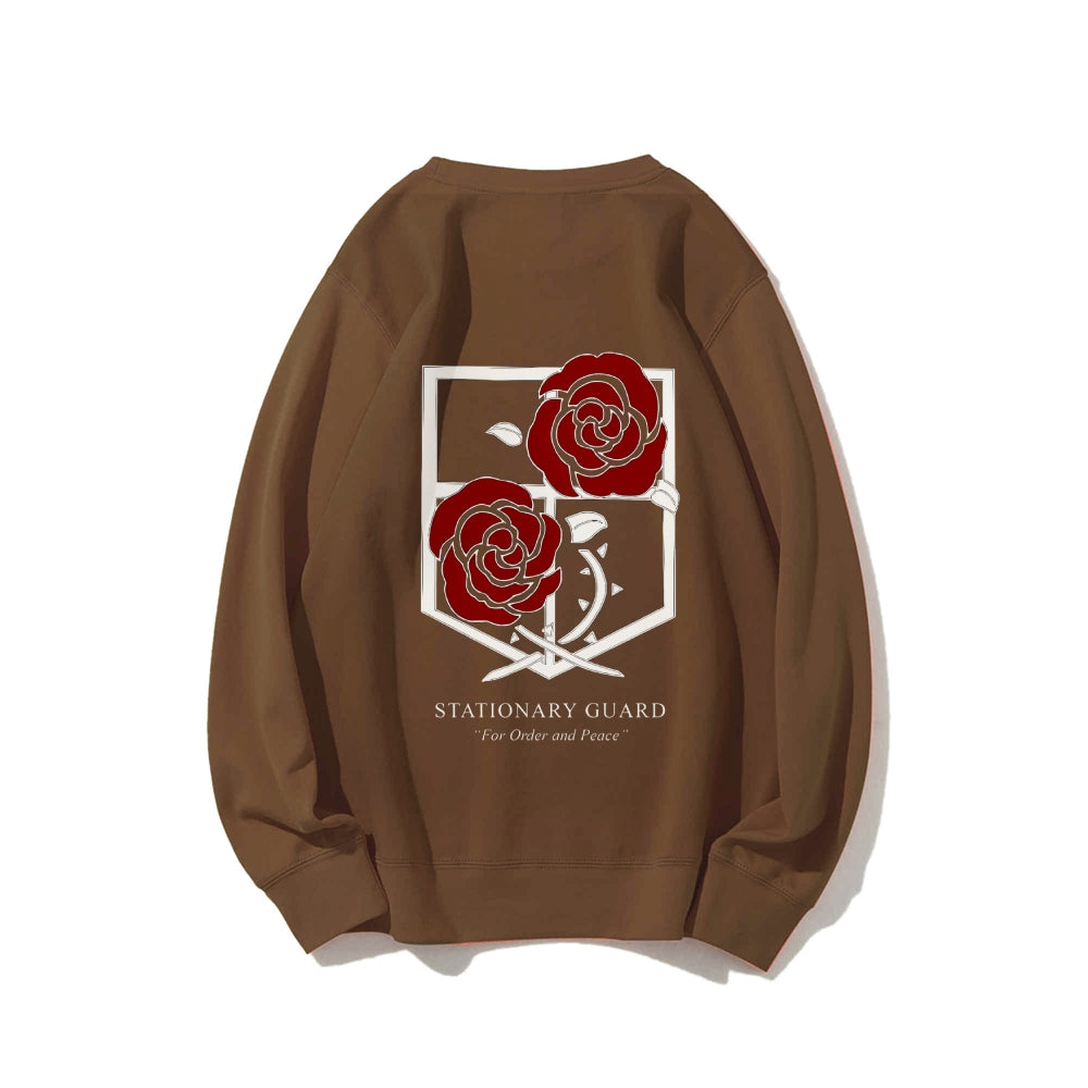 Attack on Titan Cotton Unisex Round Neck Anime Sweatshirt