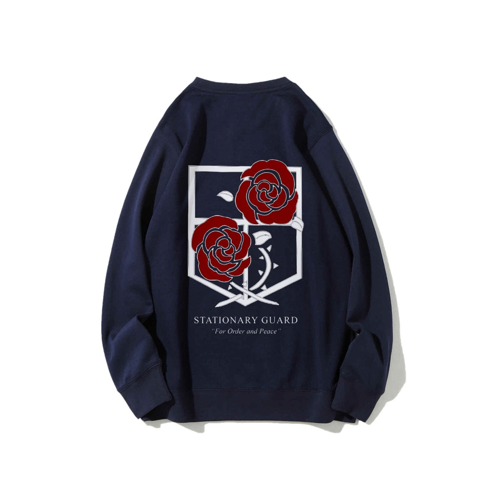 Attack on Titan Cotton Unisex Round Neck Anime Sweatshirt