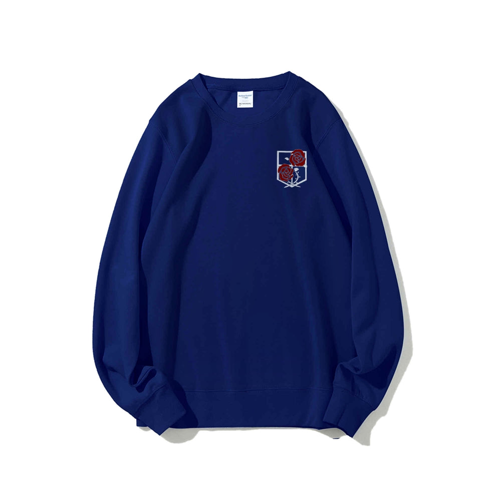 Attack on Titan Cotton Unisex Round Neck Anime Sweatshirt