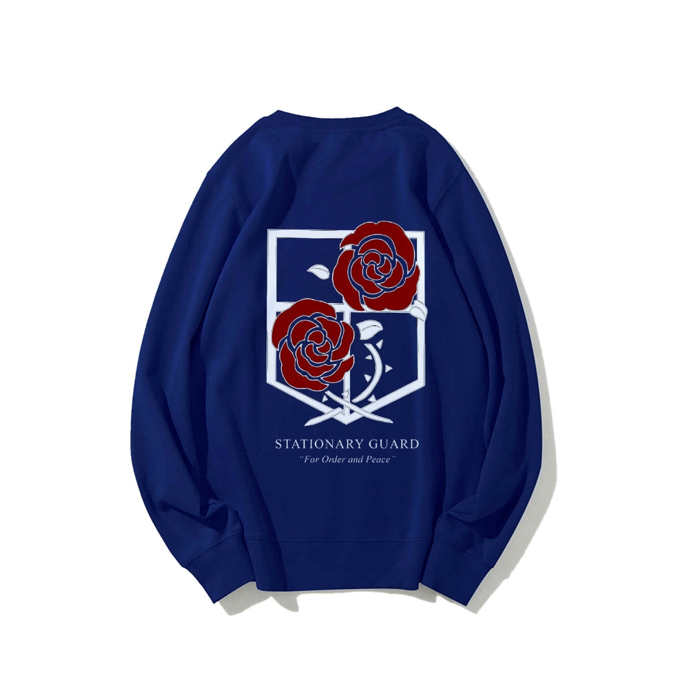 Attack on Titan Cotton Unisex Round Neck Anime Sweatshirt
