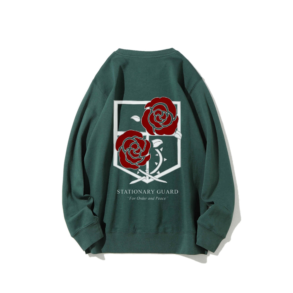 Attack on Titan Cotton Unisex Round Neck Anime Sweatshirt