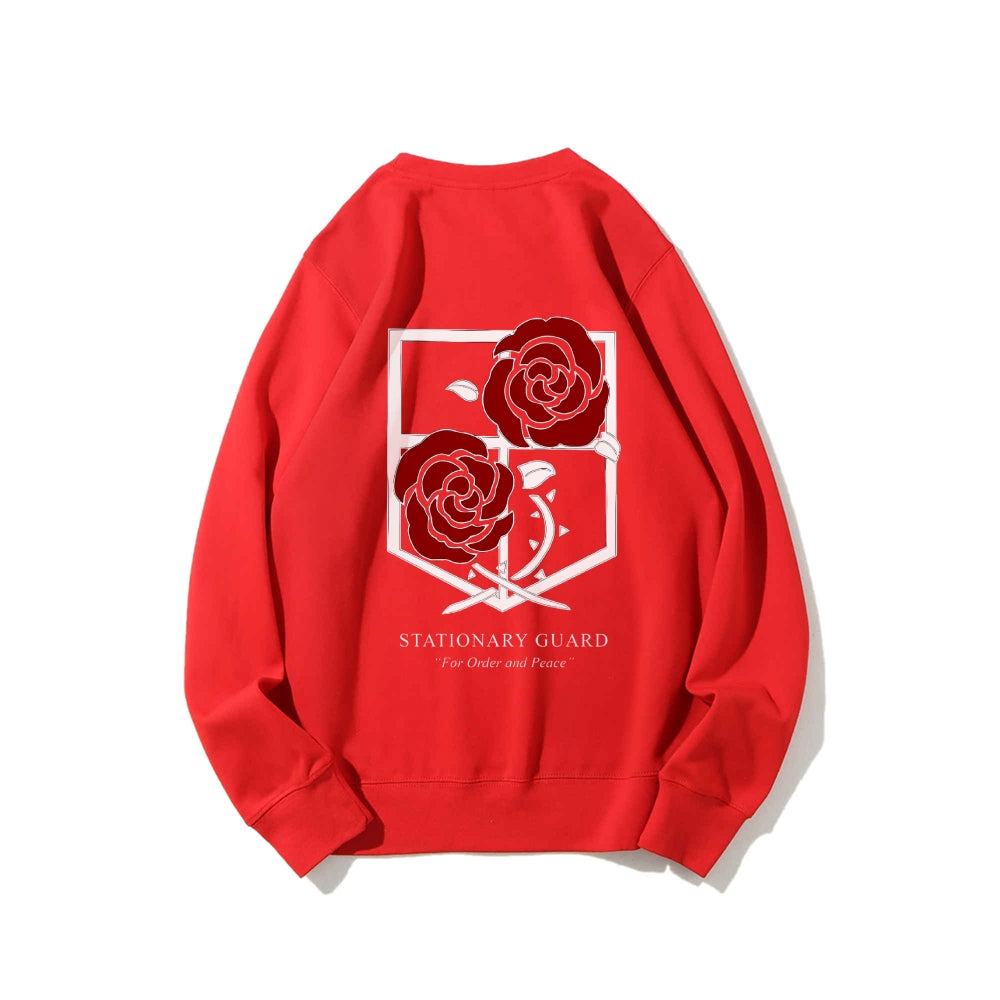 Attack on Titan Cotton Unisex Round Neck Anime Sweatshirt