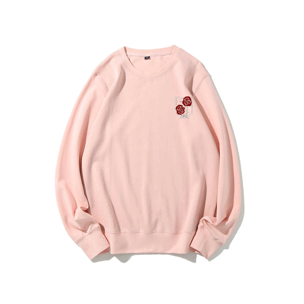 Attack on Titan Cotton Unisex Round Neck Anime Sweatshirt