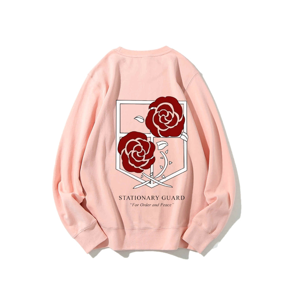Attack on Titan Cotton Unisex Round Neck Anime Sweatshirt