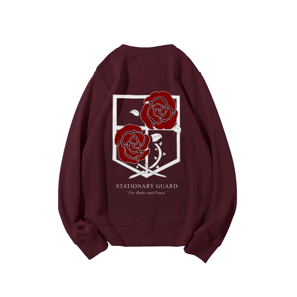 Attack on Titan Cotton Unisex Round Neck Anime Sweatshirt
