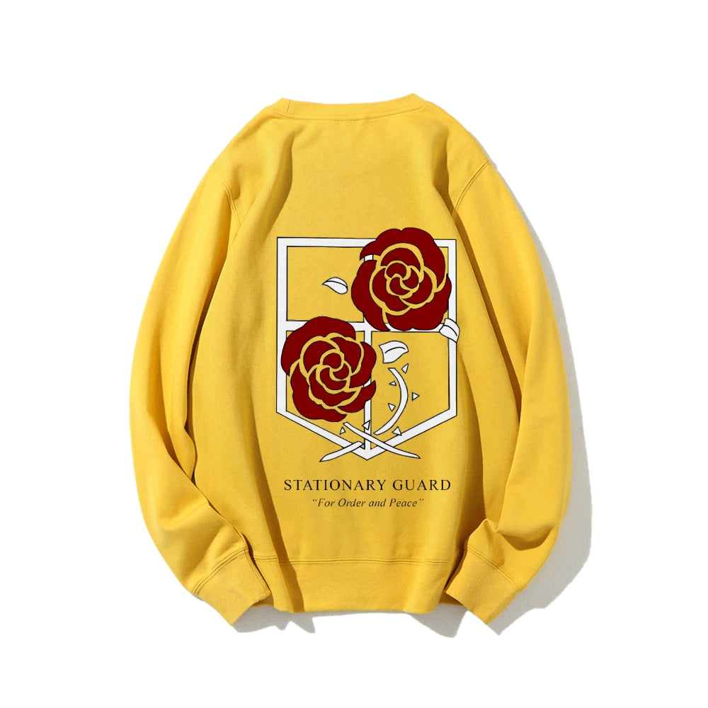 Attack on Titan Cotton Unisex Round Neck Anime Sweatshirt