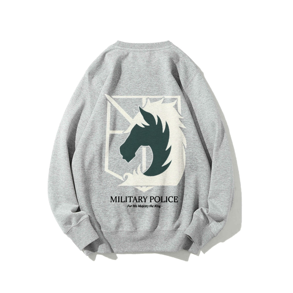 Attack on Titan Cotton Unisex Round Neck Anime Sweatshirt