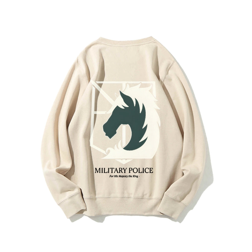 Attack on Titan Cotton Unisex Round Neck Anime Sweatshirt