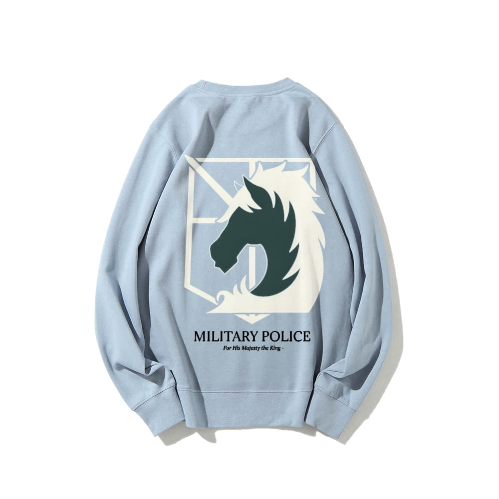 Attack on Titan Cotton Unisex Round Neck Anime Sweatshirt