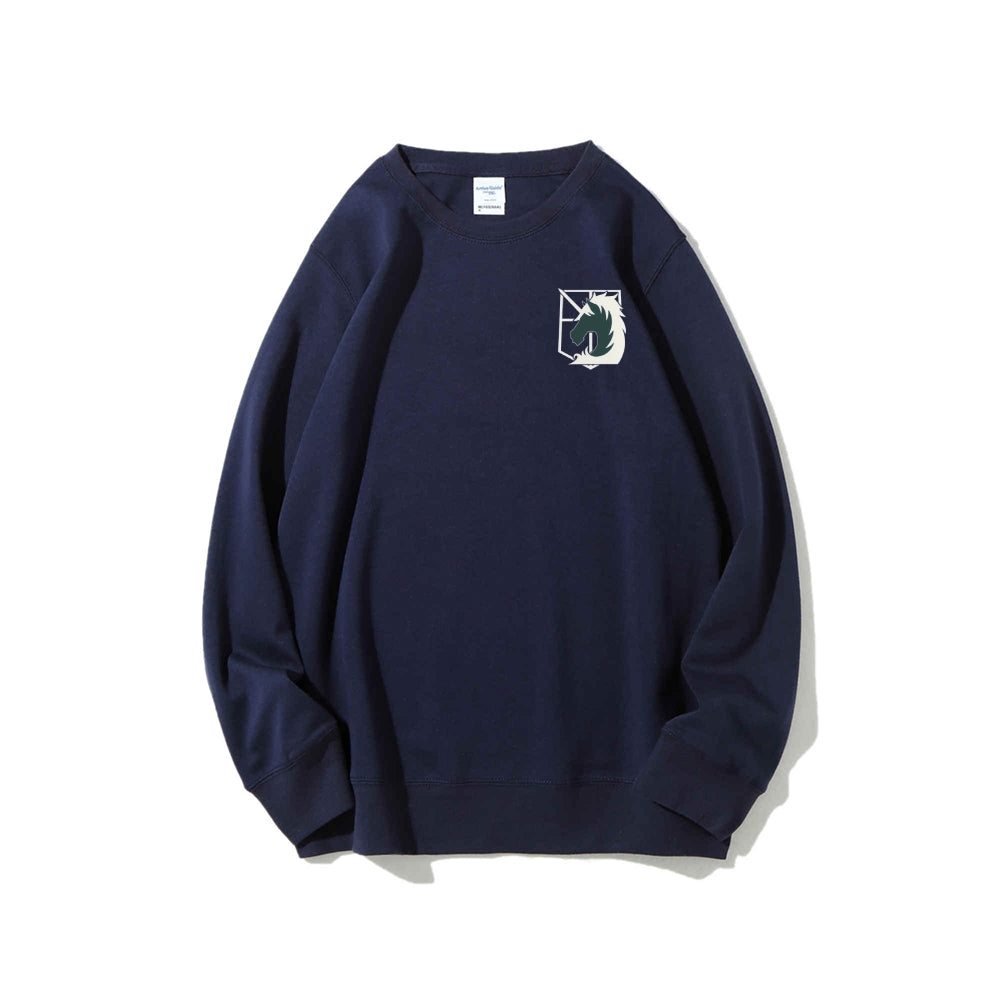 Attack on Titan Cotton Unisex Round Neck Anime Sweatshirt