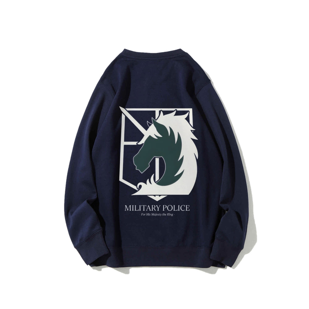 Attack on Titan Cotton Unisex Round Neck Anime Sweatshirt