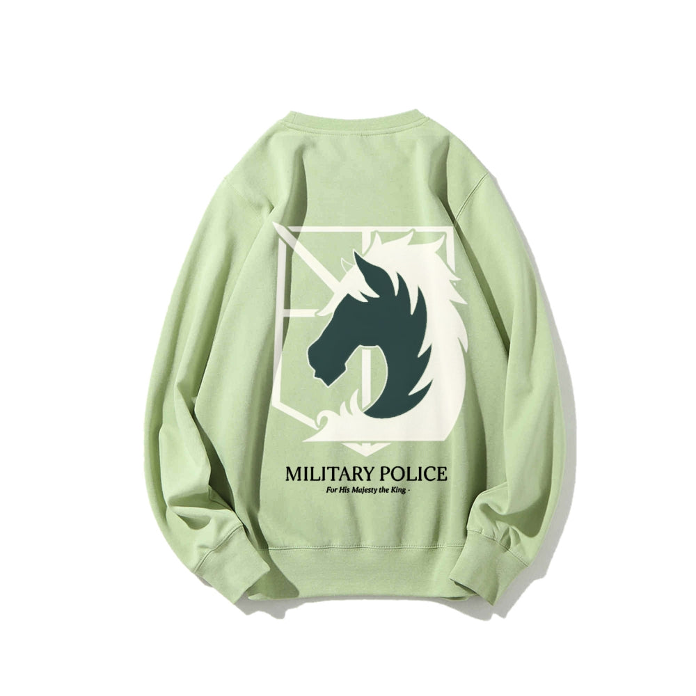 Attack on Titan Cotton Unisex Round Neck Anime Sweatshirt