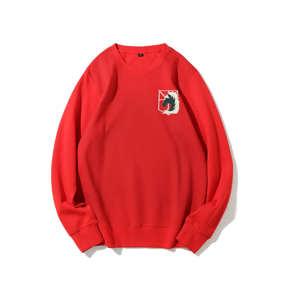 Attack on Titan Cotton Unisex Round Neck Anime Sweatshirt