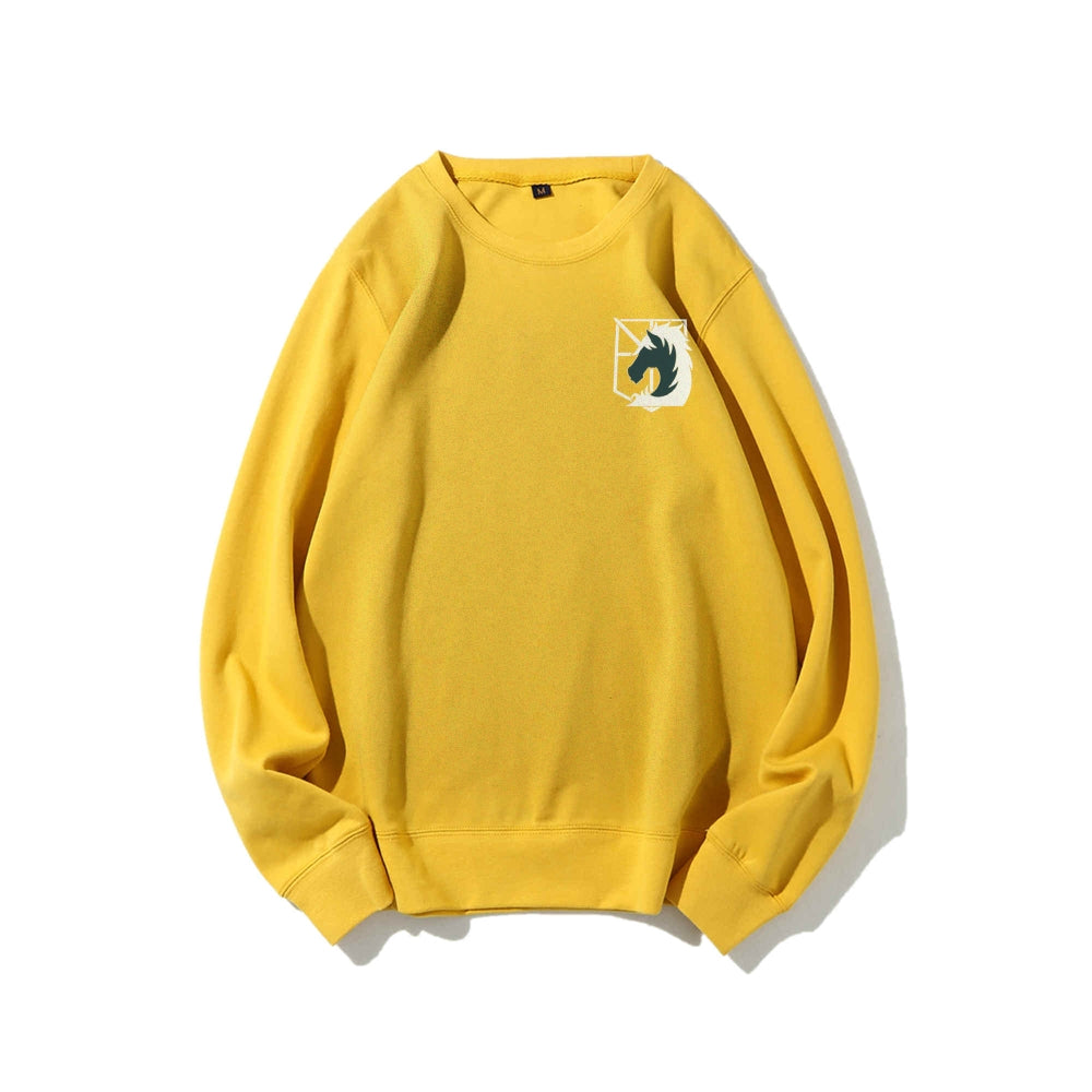Attack on Titan Cotton Unisex Round Neck Anime Sweatshirt