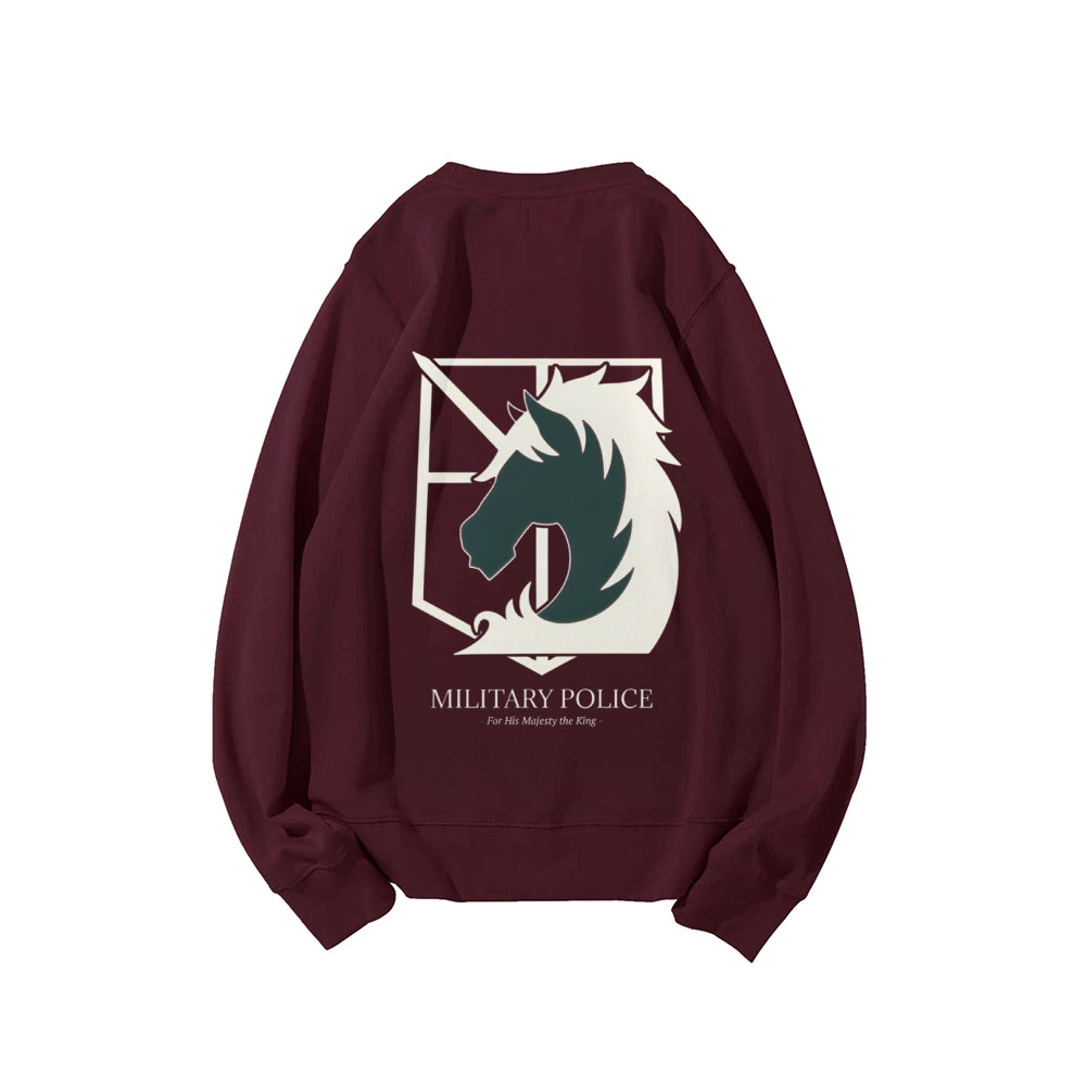 Attack on Titan Cotton Unisex Round Neck Anime Sweatshirt