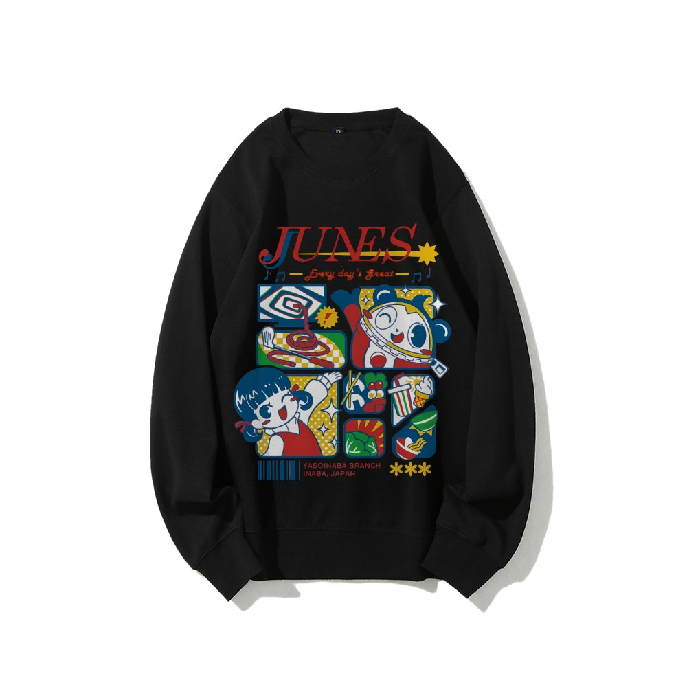 Persona4 Junes Cotton Unisex Round Neck Anime Sweatshirt