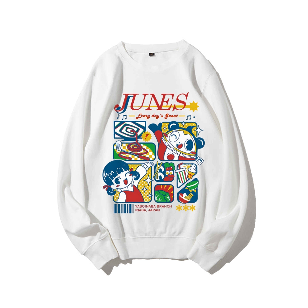 Persona4 Junes Cotton Unisex Round Neck Anime Sweatshirt