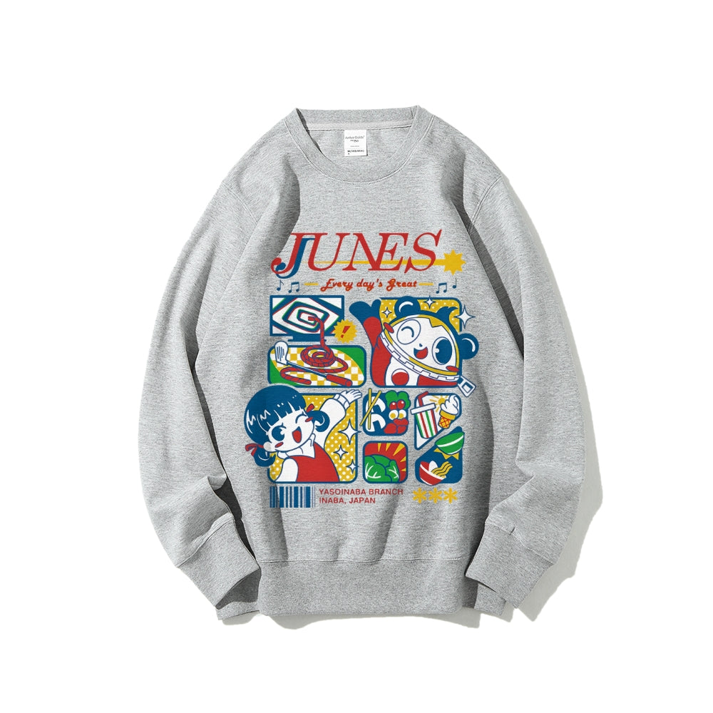 Persona4 Junes Cotton Unisex Round Neck Anime Sweatshirt