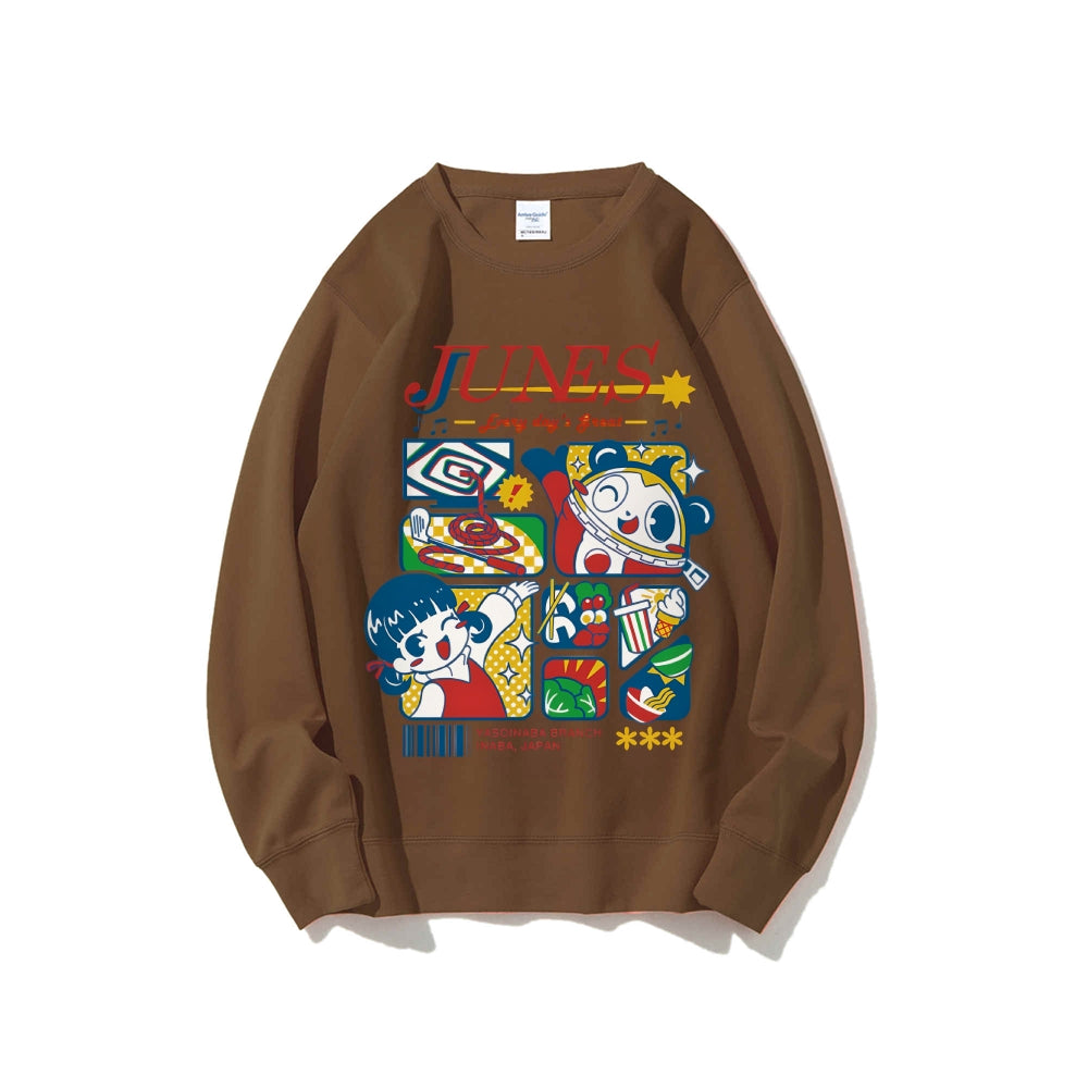 Persona4 Junes Cotton Unisex Round Neck Anime Sweatshirt