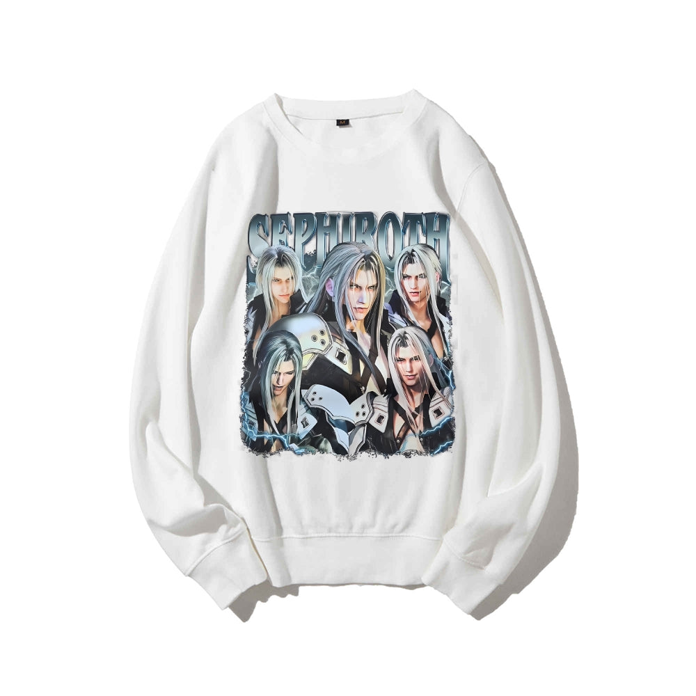 SEPHIROTH Cotton Unisex Round Neck Anime Sweatshirt