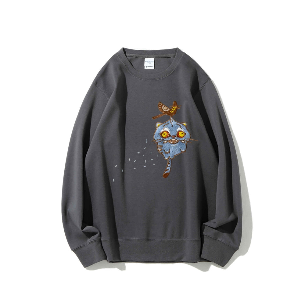 Kpopdemonhunters Cotton Unisex Round Neck Anime Sweatshirt