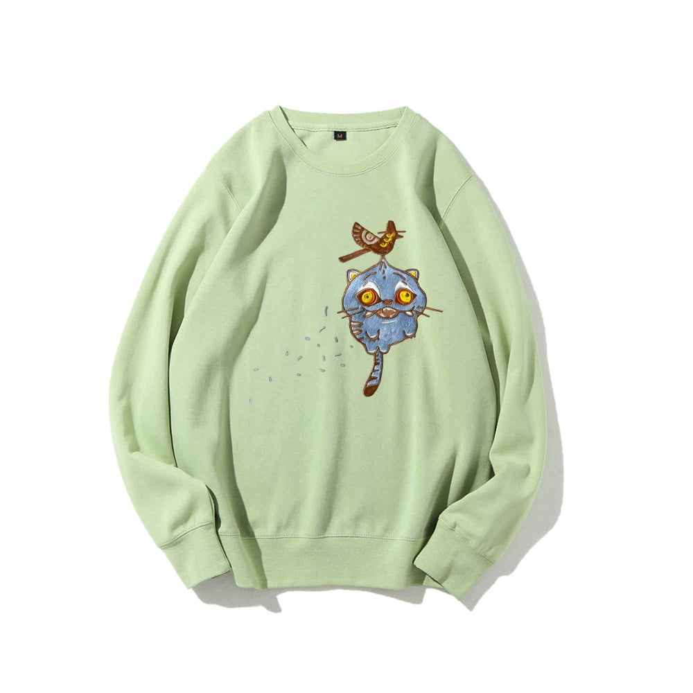 Kpopdemonhunters Cotton Unisex Round Neck Anime Sweatshirt