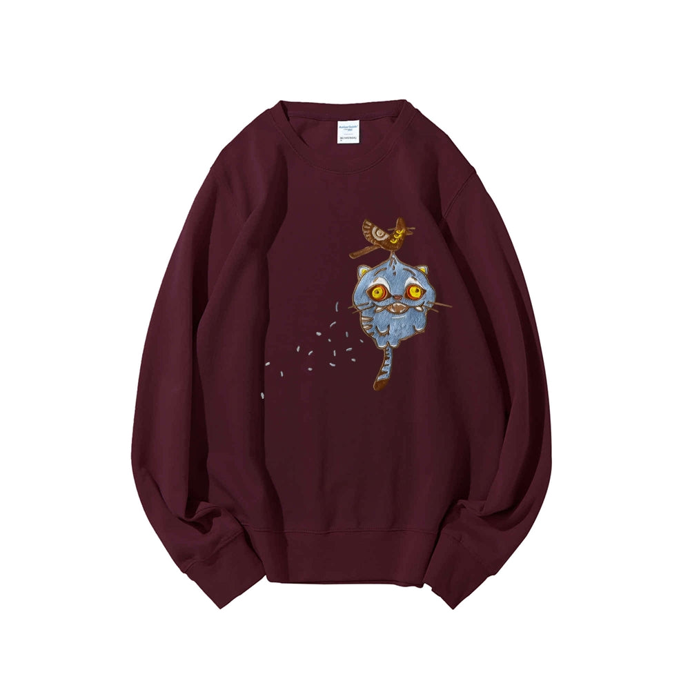 Kpopdemonhunters Cotton Unisex Round Neck Anime Sweatshirt