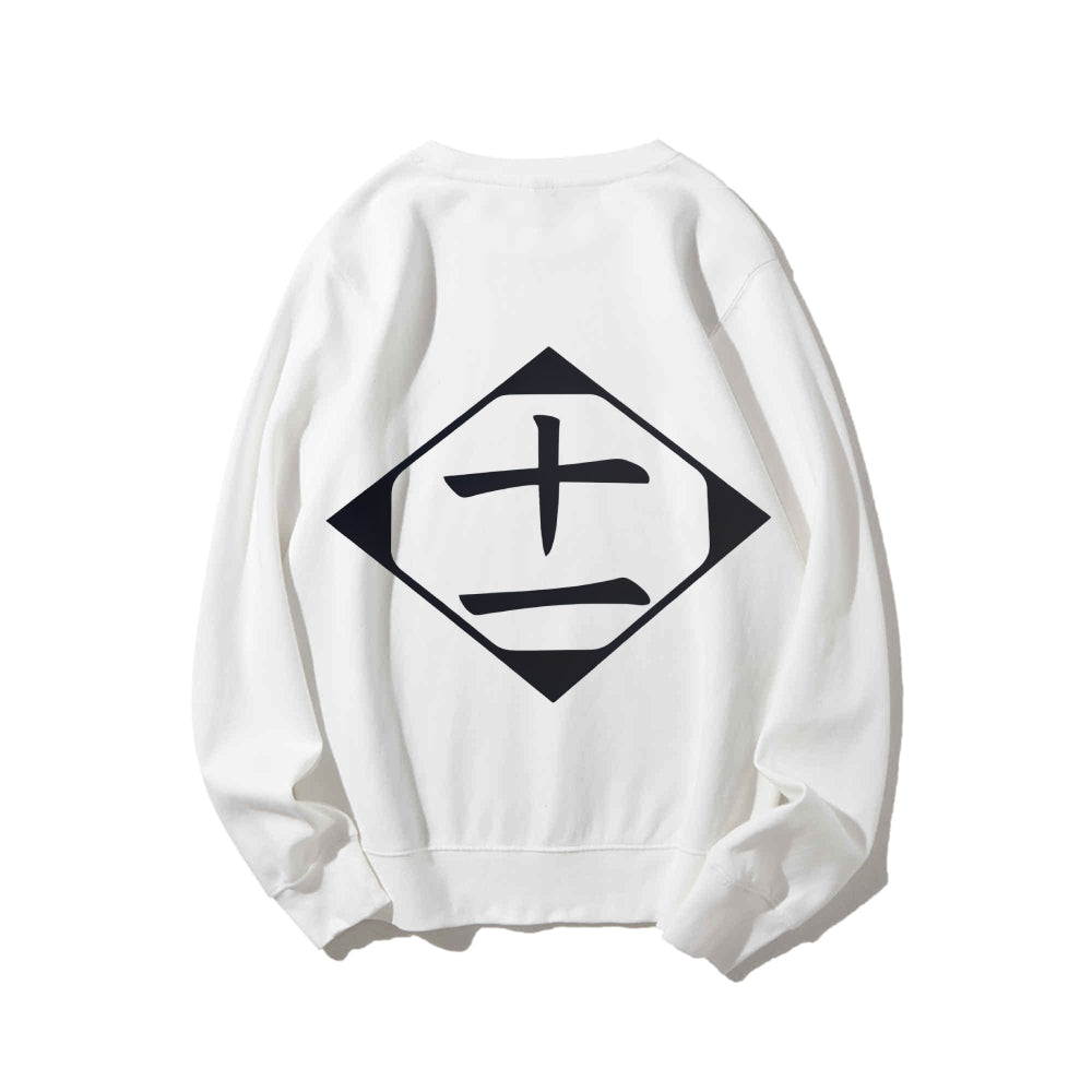 Bleach Cotton Unisex Round Neck Anime Sweatshirt