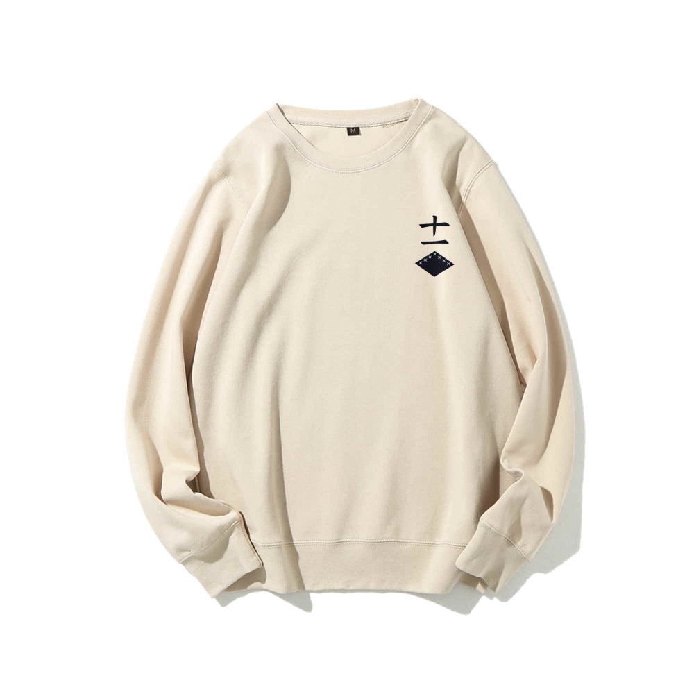 Bleach Cotton Unisex Round Neck Anime Sweatshirt
