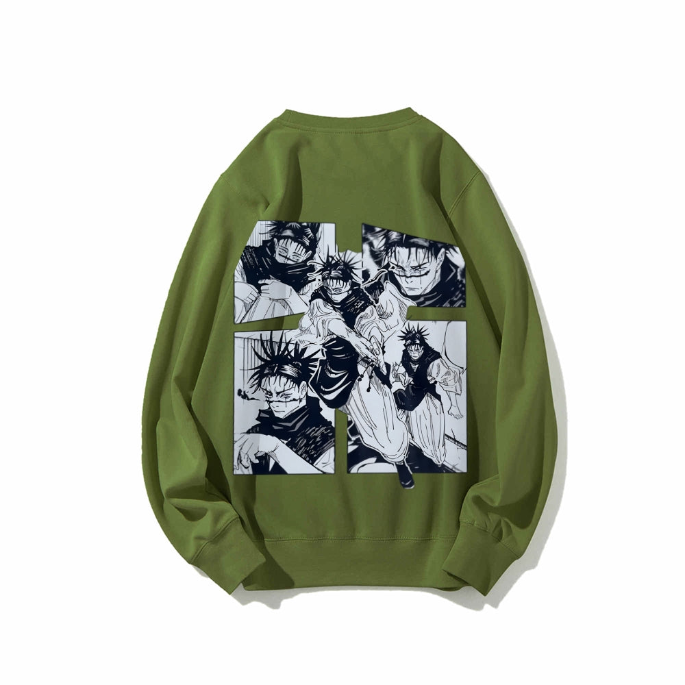 Jujutsu Kaisen Cotton Unisex Crew Neck Anime Sweatshirt