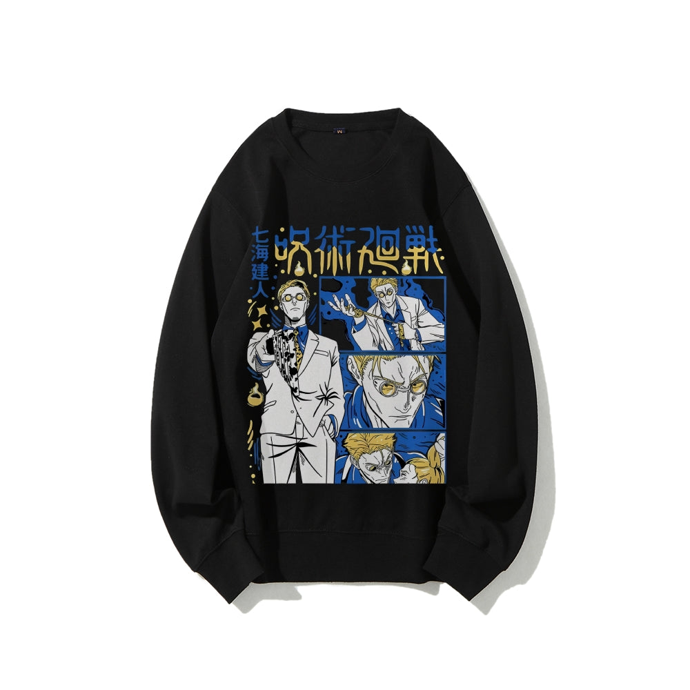Jujutsu Kaisen Cotton Unisex Crew Neck Anime Sweatshirt