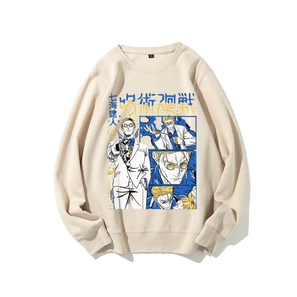 Jujutsu Kaisen Cotton Unisex Crew Neck Anime Sweatshirt