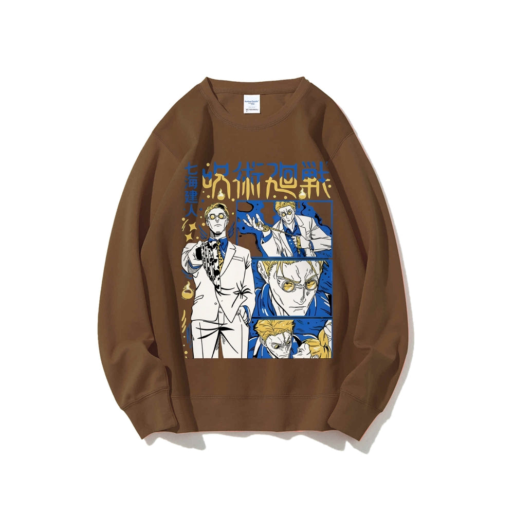 Jujutsu Kaisen Cotton Unisex Crew Neck Anime Sweatshirt