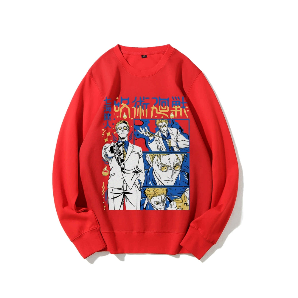 Jujutsu Kaisen Cotton Unisex Crew Neck Anime Sweatshirt