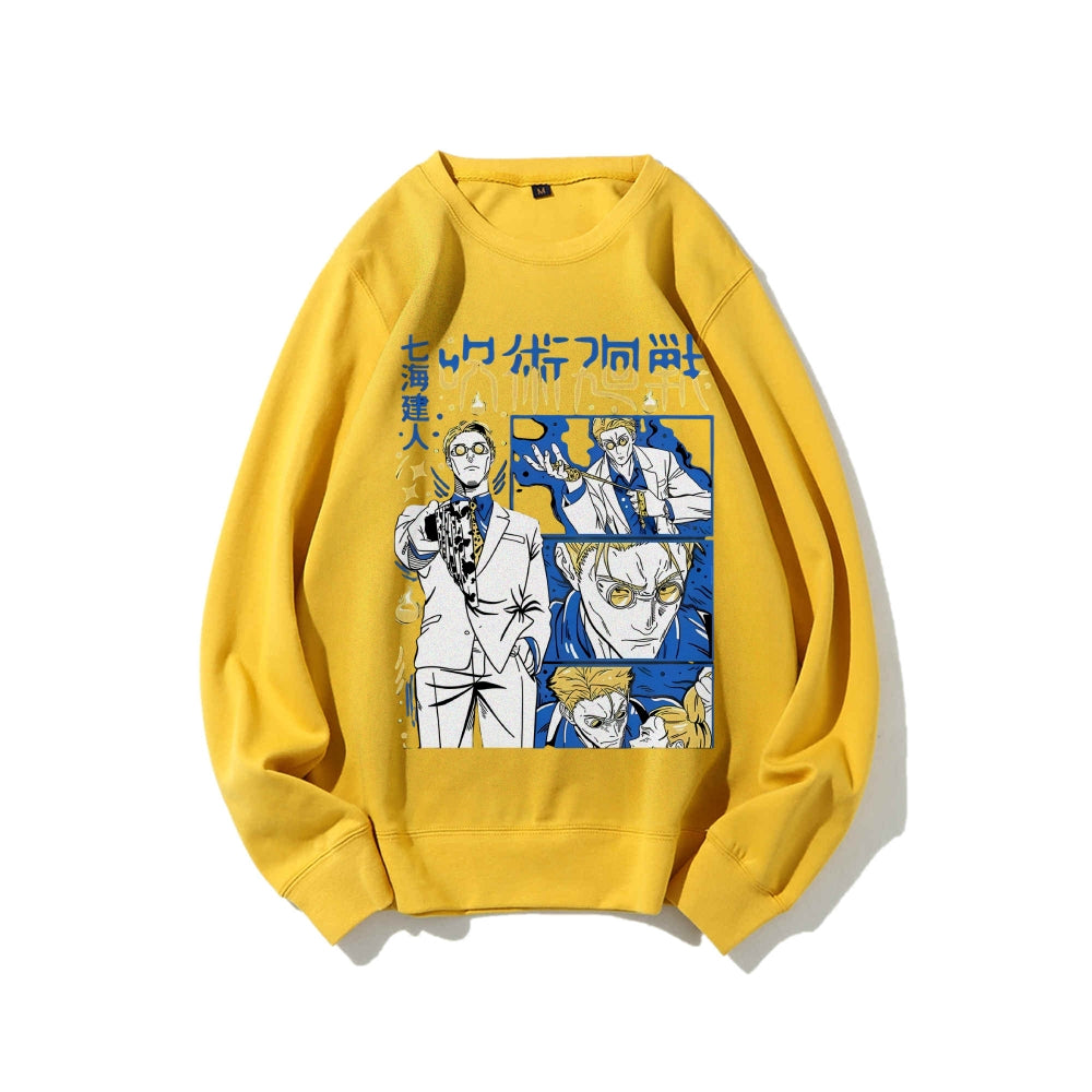 Jujutsu Kaisen Cotton Unisex Crew Neck Anime Sweatshirt