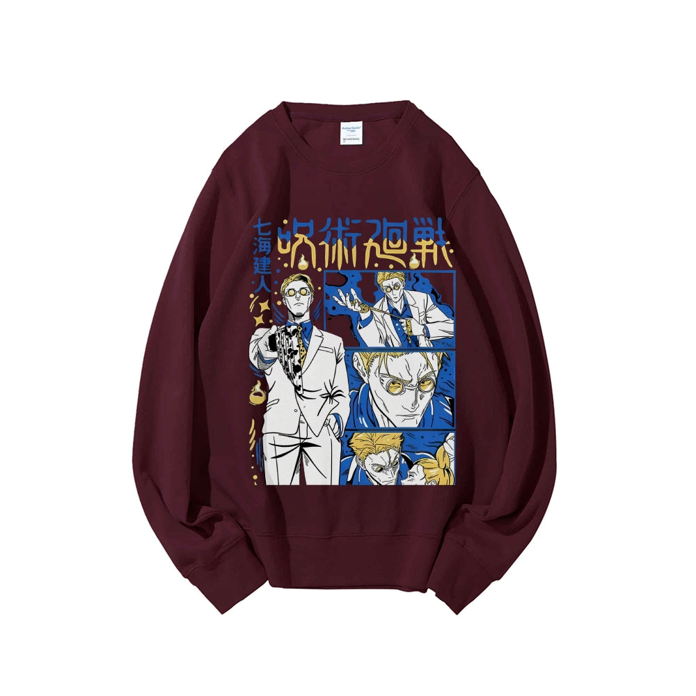 Jujutsu Kaisen Cotton Unisex Crew Neck Anime Sweatshirt