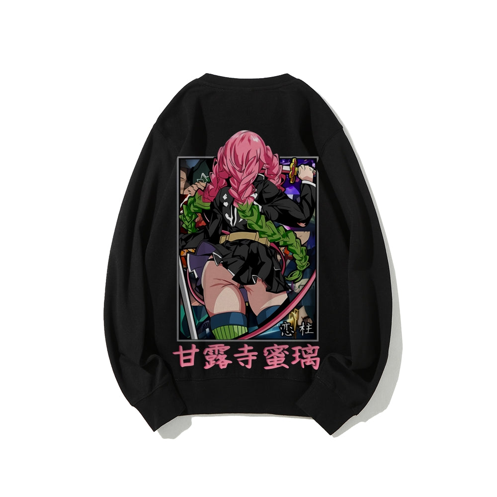 Demon Slayer Cotton Unisex Crew Neck Anime Sweatshirt