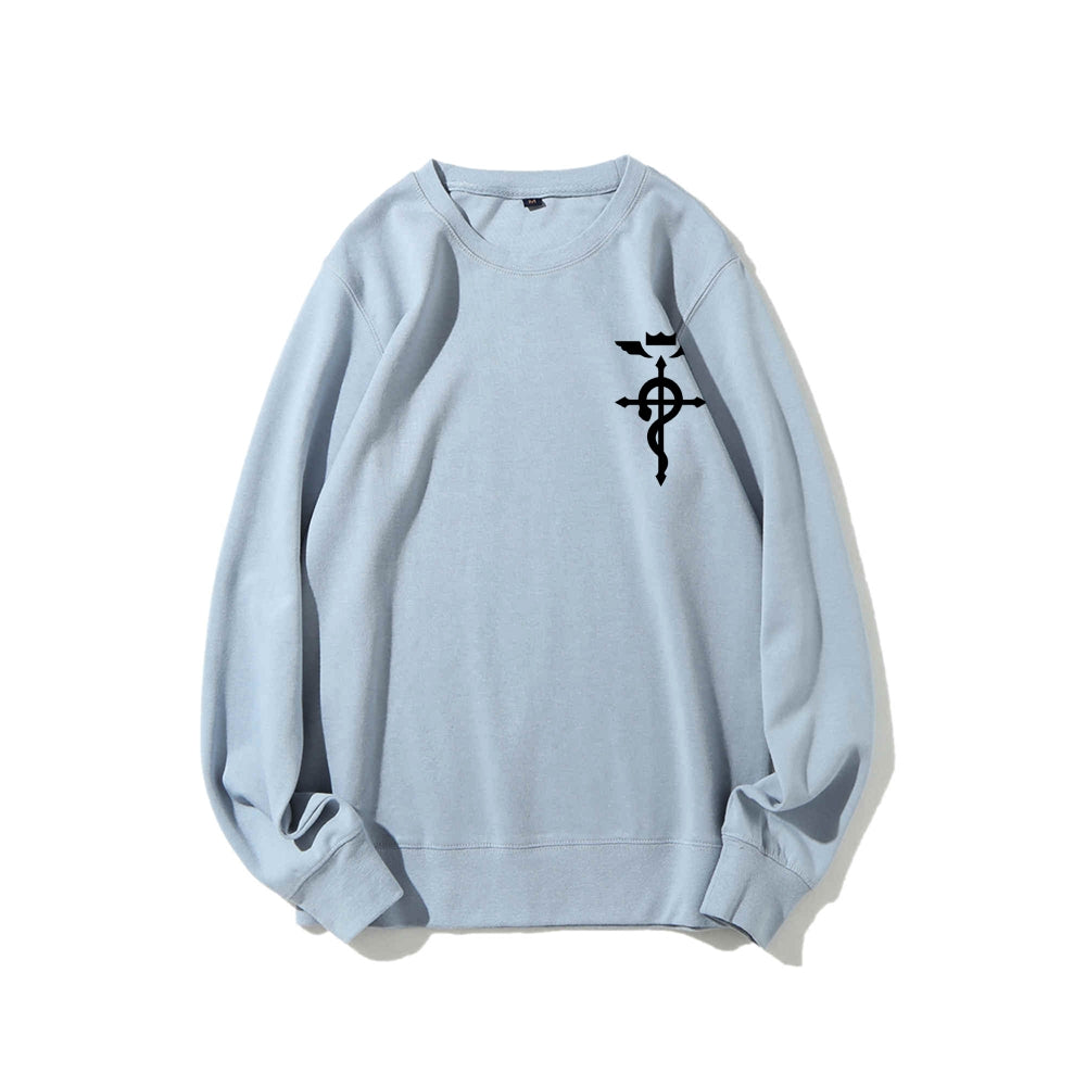 Full Metal Alchemist Cotton Unisex Crewneck Anime Sweatshirt