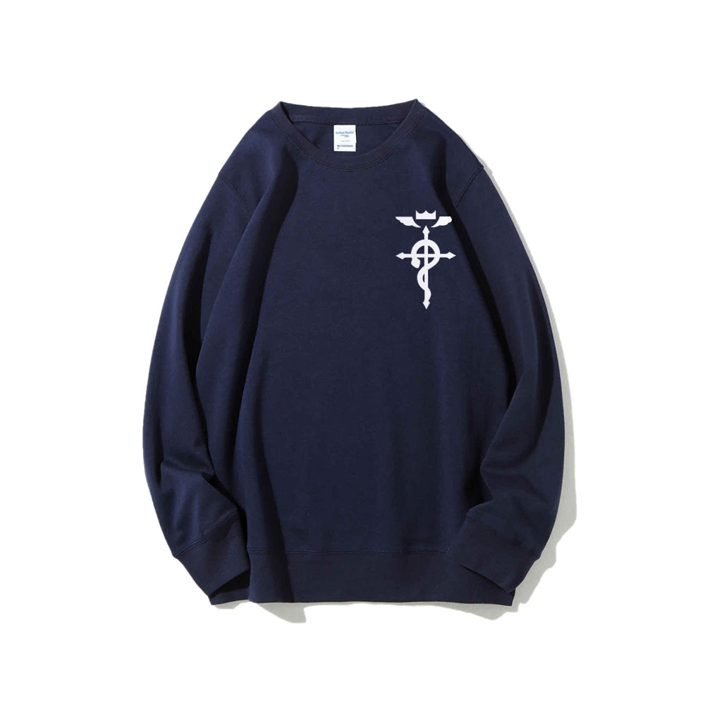 Full Metal Alchemist Cotton Unisex Crewneck Anime Sweatshirt