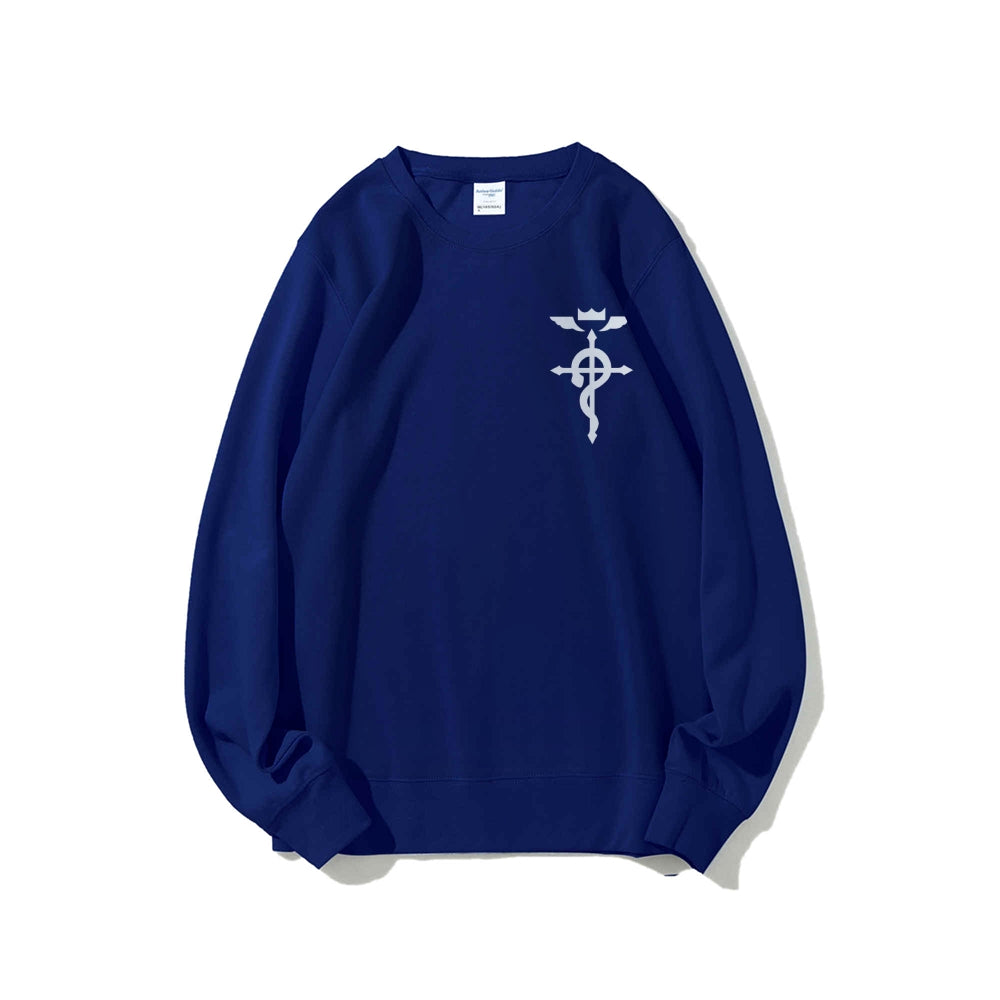 Full Metal Alchemist Cotton Unisex Crewneck Anime Sweatshirt