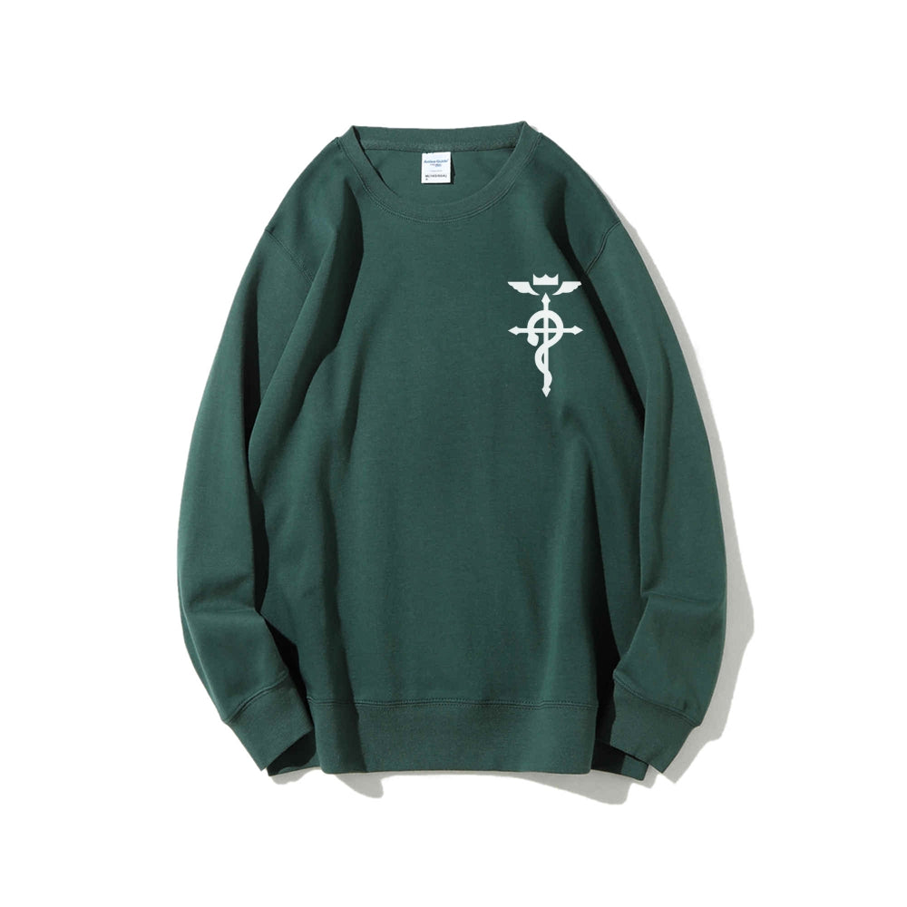 Full Metal Alchemist Cotton Unisex Crewneck Anime Sweatshirt