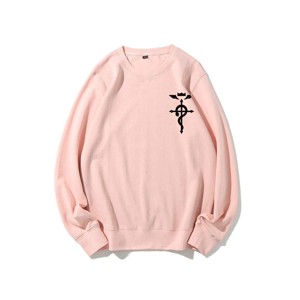 Full Metal Alchemist Cotton Unisex Crewneck Anime Sweatshirt