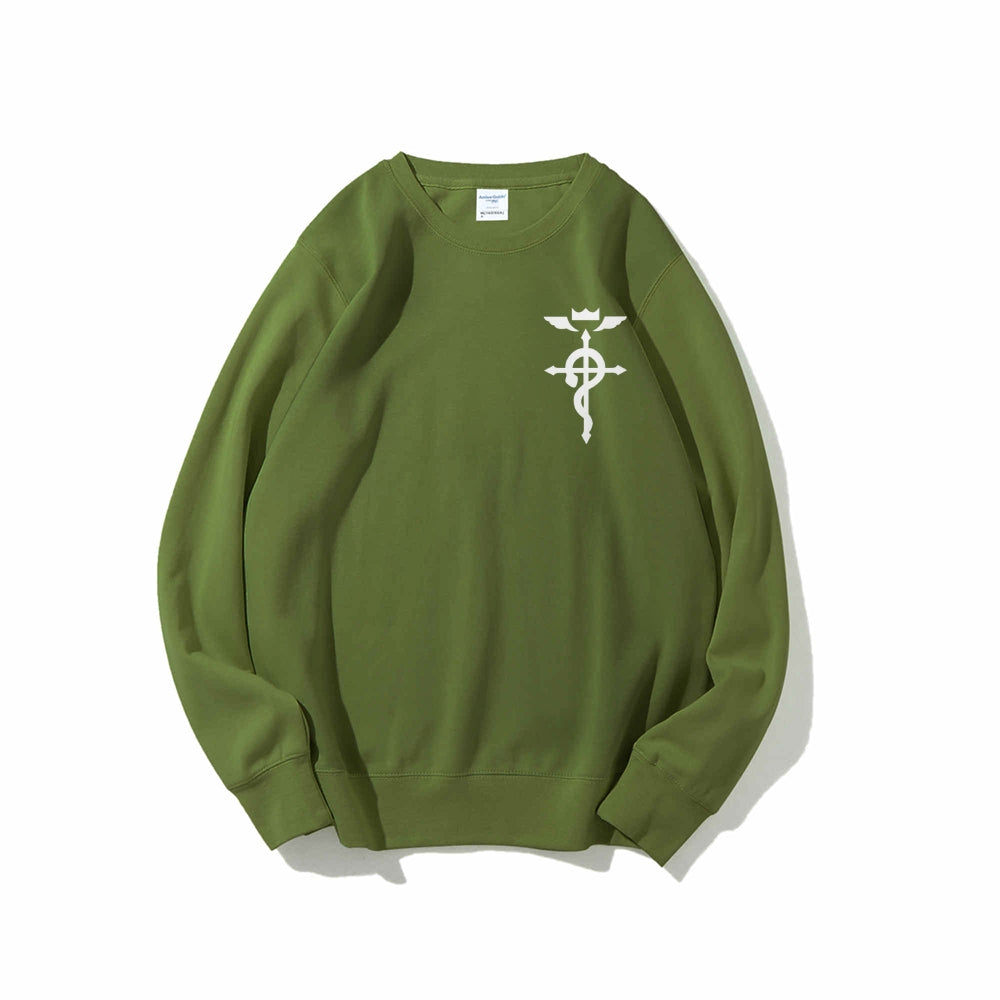 Full Metal Alchemist Cotton Unisex Crewneck Anime Sweatshirt