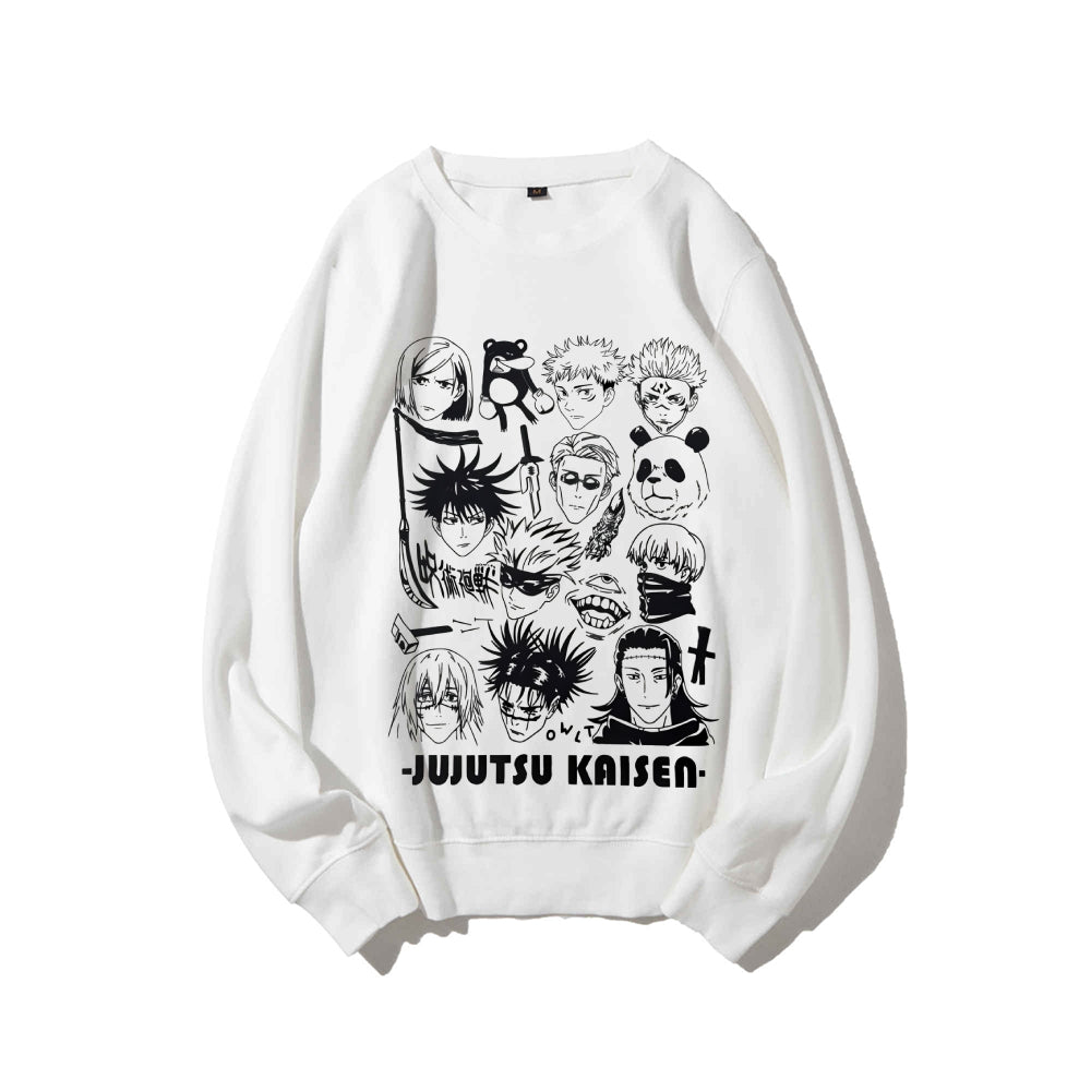 Casual Crewneck Sweatshirt Jujutsu Kaisen