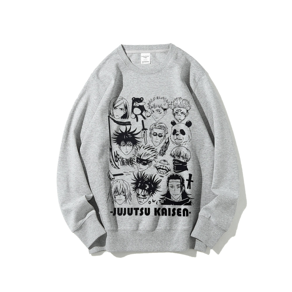 Casual Crewneck Sweatshirt Jujutsu Kaisen