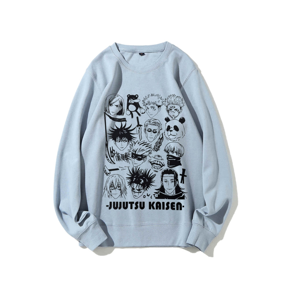 Casual Crewneck Sweatshirt Jujutsu Kaisen